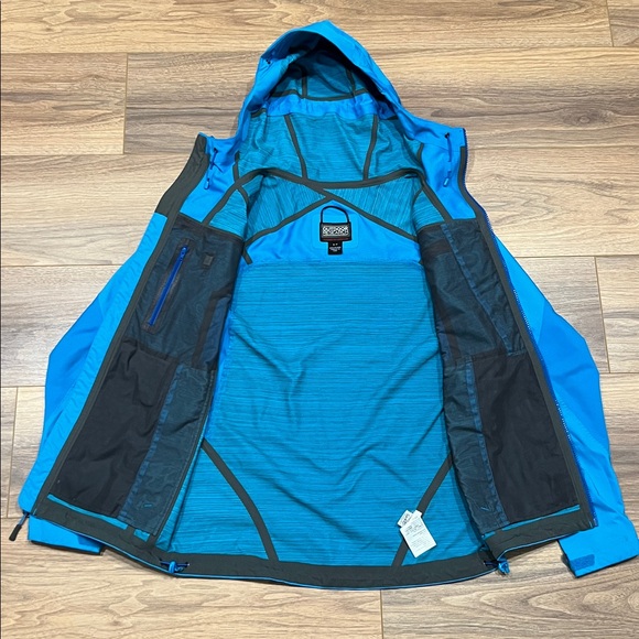 Outdoor Research Enchainment Jacket Hooded Softshell Coat Hydro Blue Size Small - Picture 13 of 16